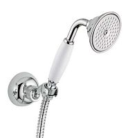 Ручной душ Cezares APHRODITE-KD-01 со шлангом 150 см и держателем, исполнение хром, ручки хромированные