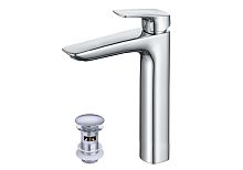 Смеситель Aquatek AQ1005CR Вега для раковины, с донным клапаном, хром