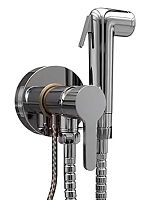 Сет 2042 92CR304KM_Paini Aosta Комплект: Гигиенический душ, смеситель ВНЕШНЕЕ ПОДКЛЮЧЕНИЕ К ВОДЕ, шланг, держатель, хром