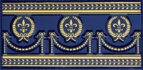 Декор Ape Capricho De Los Zares AnastasiaCobalto 9.2x20 снят с производства