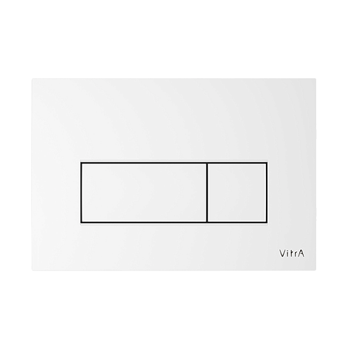 Панель смыва Vitra 740-2300 Root Square для унитаза, белая Панель смыва Vitra 740-2300 Root Square для унитаза, белая