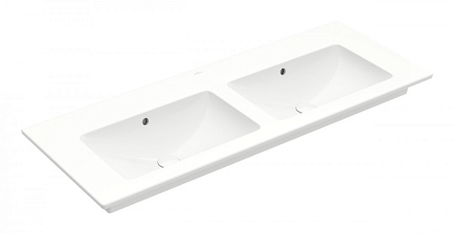 Раковина Villeroy & Boch 4111DJ01 Venticello двойная для установки на тумбу, альпийский белый Раковина Villeroy & Boch 4111DJ01 Venticello двойная для установки на тумбу, альпийский белый снят с производства