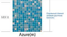 Мозаика Мира ALMA Azure(8) 32.7x32.7 Стеклянная мозаика