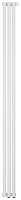 Радиатор Сунержа 30-0312-1803 Эстет-11 отопительный н/ж EU50 1800х135 мм/ 3 секции, матовый белый