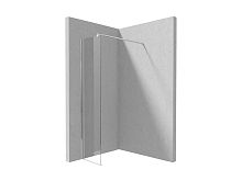 Душевое ограждение Deante KTS_086P Kerria Plus 60х200 см WALK-IN, прозрачное стекло, Opti White/хром