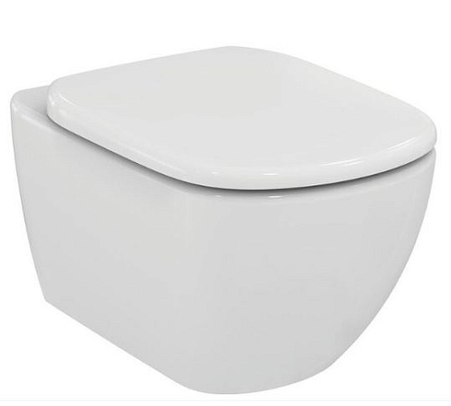 Унитаз Ideal Standard ZZ0001 Tesi подвесной 33.5х53 см с сиденьем, белый Унитаз Ideal Standard ZZ0001 Tesi подвесной 33.5х53 см с сиденьем, белый