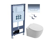 Комплект: Унитаз, Инсталляция, Кнопка смыва Aquatek Сириус SET AQUATEK СИРИУС PNS-07 4в1