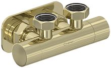 Вентиль Сунержа 020-1418-3434, 2х3/4" угловой скрытый-скрытый EU50, шампань