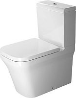 Бачок Duravit 937100005 P3 Comforts с механизмом двойного смыва, хром, 6/3л. для подключения снизу слева , 41x17 см, белый