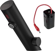 Смеситель Deante BQR_N29R Sensor для раковины сенсорный, с регулировкой температуры, от батареек, Nero (черный)