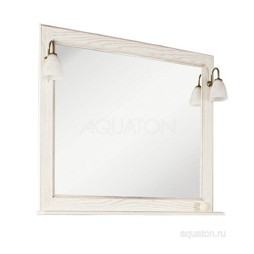 Зеркало Aquaton Жерона 105 белое золото 1A158802GEM40 снят с производства