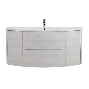 Тумба под раковину Cezares EDEN с двумя выдвижными ящиками и двумя распашными створками, 54418 Frassino bianco, 121х55х51