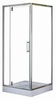 Душевое ограждение Loranto CS-604C 90 Sunway с поддоном, 90х80 см, профиль хром