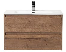 База BelBagno KRAFT-900-2C-SO-RT под раковину 90х46 см, подвесная, Rovere Tabacco (дуб табачный)