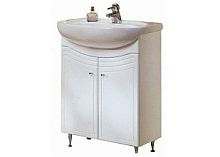 Тумба Акватон 1A055201DO010 Домус 65 под раковину, 61х33 см, белый,хром глянец