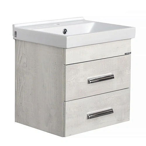 Тумба-умывальник Comforty 00-00017091 Никосия подвесная 50х40 см, дуб белый купить недорого в интернет-магазине Керамос Тумба-умывальник Comforty 00-00017091 Никосия подвесная 50х40 см, дуб белый купить недорого в интернет-магазине Керамос