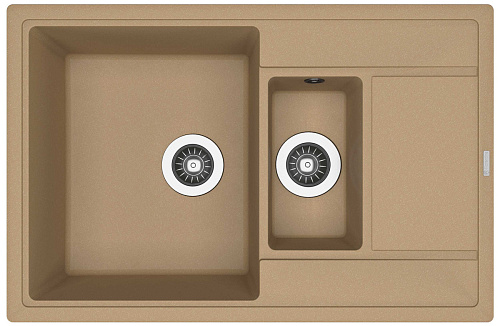 Мойка для кухни Florentina 20.250.D0780.306 Липси 78х51 см, с крылом, капучино Мойка для кухни Florentina 20.250.D0780.306 Липси 78х51 см, с крылом, капучино снят с производства