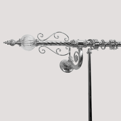 TW Murano Карниз, длина трубы 150см, цвет: хром,TWMU KPALO/1-DIAM/cr снят с производства
