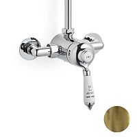 Devon&Devon MARD72BR Cмеситель универсальный д/скрытого и наружнего монтажа, с ручкой белой, цвет бронза