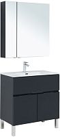 Комплект мебели Aquanet 00274215 Алвита New для ванной комнаты, серый