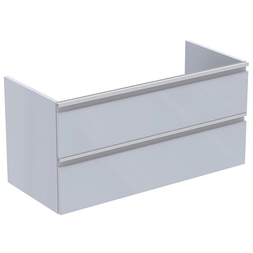 Тумба Ideal Standard T0052PH Tesi для раковины 100х44 см, подвесная, с 2-мя ящиками, Gloss Light Grey (светло-серый глянцевый/ручка - светло-серый матовый) Тумба Ideal Standard T0052PH Tesi для раковины 100х44 см, подвесная, с 2-мя ящиками, Gloss Light Grey (светло-серый глянцевый/ручка - светло-серый матовый)