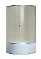 Душевое ограждение Loranto CS-8030S 100*100*195 Sunway с поддоном, 100х100 см, профиль сатин