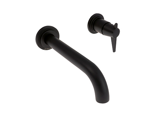 Смеситель Deante BQT_N54L Temisto для раковины настенный, Nero (черный) Смеситель Deante BQT_N54L Temisto для раковины настенный, Nero (черный)