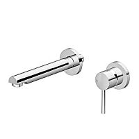 Смеситель Gattoni 2237/22C0cr Easy для раковины встроенный , излив 190 мм цвет: хром