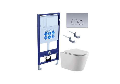 Инсталляция с подвесным унитазом Aquatek Вега SET AQUATEK ВЕГА-1905-036