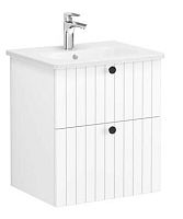 Тумба Vitra 69415 Root Groove с круглой раковиной 60х47 см, подвесная, матовый белый Тумба Vitra 69415 Root Groove с круглой раковиной 60х47 см, подвесная, матовый белый