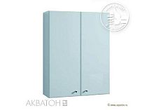 Шкафчик Акватон 1A012403SL010 Симпл 61х82 см, двустворчатый, белый,хром глянец