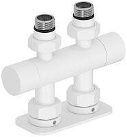 Вентиль Сунержа 30-1417-1234, 2х1/2" прямой скрытый-скрытый EU50, матовый белый