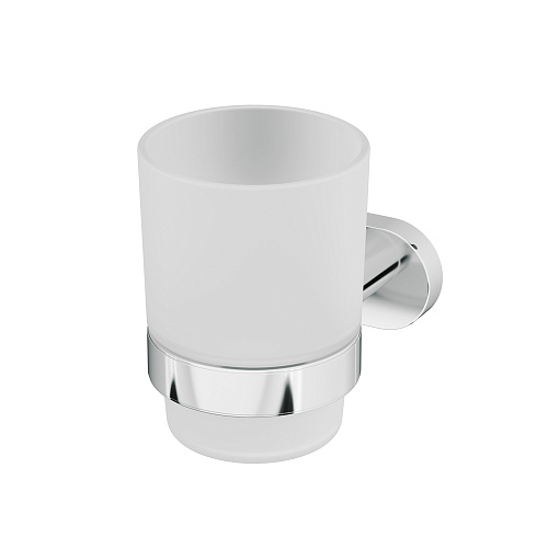 Стеклянный стакан AM.PM A7434300 Sense L, с настенным держателем, хром купить недорого в интернет-магазине Керамос