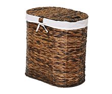 Корзина для белья WasserKRAFT WB-611-L Dill 33х58 см, коричневая