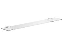 Полочка Keuco 11110005100 Edition 11 из кристаллина без зеленого канта, белый