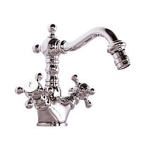 Смеситель Gattoni 1235012C0cr Vivaldi для биде с поворотным изливом 108 мм, с донным клапаном, хром