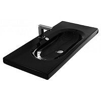 Раковина Artceram BLL006 03 00/ L3165 nero Blend, c 1 отв., 106x45 см, черная