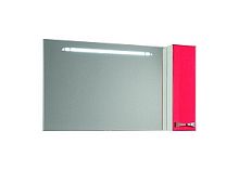 Шкаф-зеркало Акватон Диор 120 (1A110702DR94R) правостороннее белый/бордовый