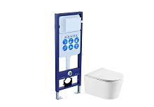 Инсталляция с подвесным унитазом Aquatek Оберон SET AQUATEK ОБЕРОН T INS-017