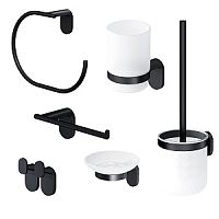 Набор аксессуаров AM.PM AK840D2706B X-Joy, для зоны красоты и туалета, черный