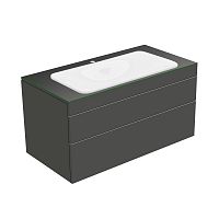 Тумба Keuco 31582110100 Edition 400 под умывальник 105х53.5 см, антрацит/стекло глянцевое антрацит