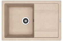 Мойка для кухни Florentina 20.160.D0760.107 Липси 76х51 см, с крылом, песочная