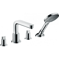 Смеситель для ванны, на борт, на 4отв. Hansgrohe Metris 31446000