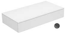Тумба Keuco 31750700000 Edition 400 боковая 105х53.5 см, белый/стекло глянцевое антрацит