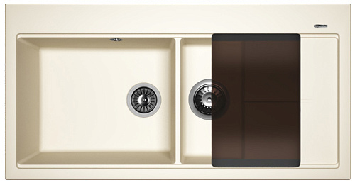 Мойка для кухни Florentina 20.335.E1000.201 Россана 100х51 см, с крылом, жасмин Мойка для кухни Florentina 20.335.E1000.201 Россана 100х51 см, с крылом, жасмин снят с производства