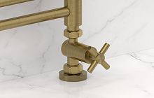 Вентиль Сунержа 051-1409-1234 прямой, (крест) G 1/2" НР х G 3/4" НГ, состаренная латунь