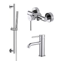 Комплект Aquatek AQ1331CR Европа для ванной Set 3 в 1 (AQ1310CR + AQ1360CR + AQ2012CR), хром