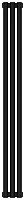 Радиатор Сунержа 31-0332-1203 Эстет-00 отопительный н/ж 1200х135 мм/ 3 секции, матовый черный
