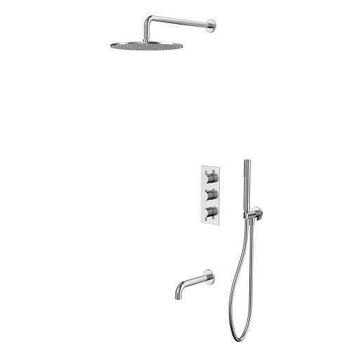 Смеситель скрытого монтажа Whitecross Y brushed nickel YSET11NIB Смеситель скрытого монтажа Whitecross Y brushed nickel YSET11NIB