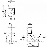 Унитаз напольный Jacob Delafon Kandel E1455-00